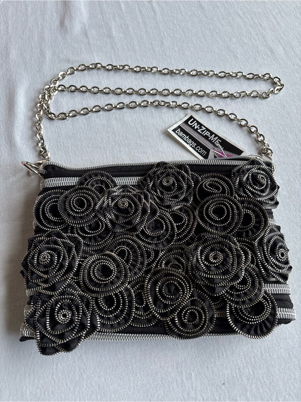 black and silver bag by BAM Bag